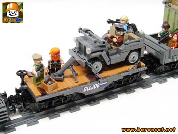 Gi Joe Flat Wagon Jeep Lego moc